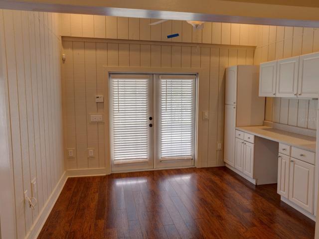 Office area leading out to the enclosed lanai.