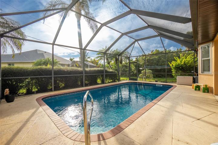 South facing pool