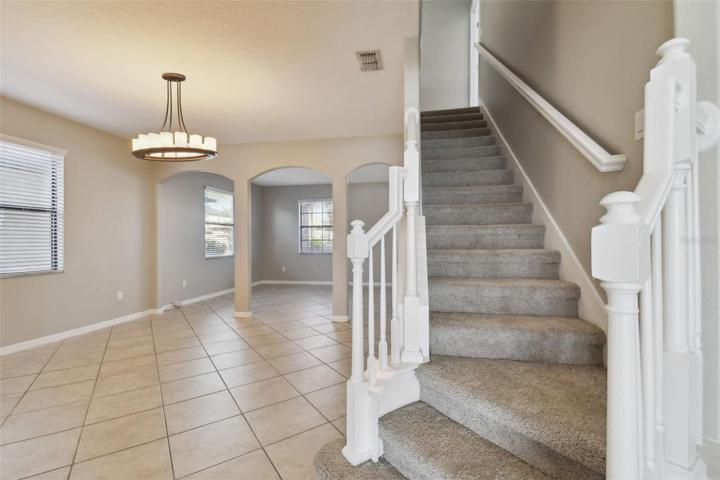 Stairs to the second floor.