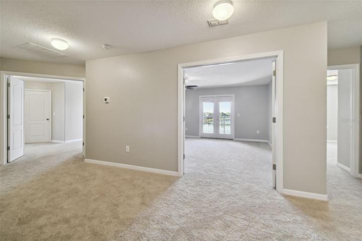 View towards the entertainment/playroom.