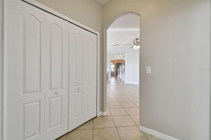 Additional storage closet.