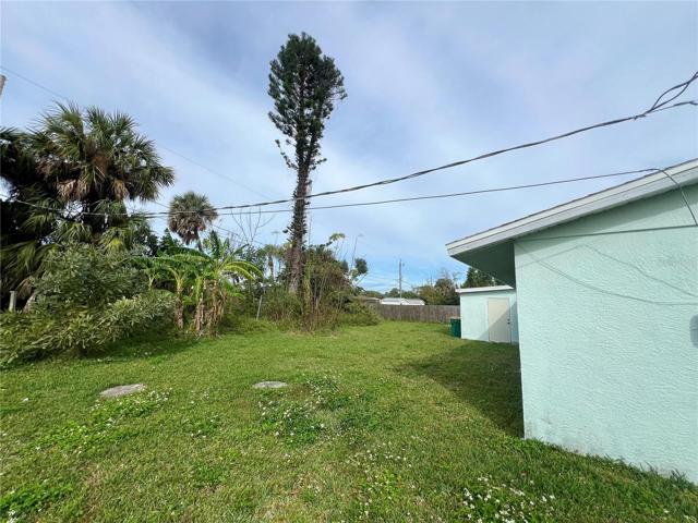 Left rear of home