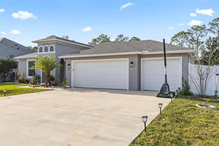 Three (3) Car Garage