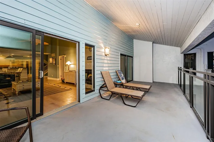 ... 27 x 10 Balcony Looking In Towards Living Room. All Calm on the Western Front..