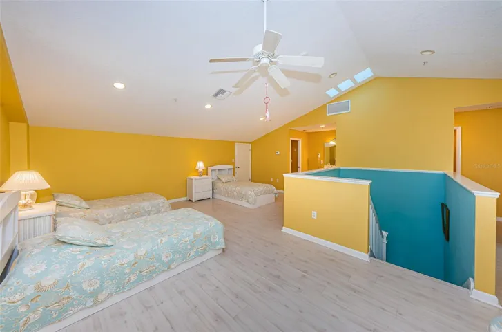 ..2nd Level :  Another Shot of 20 x 21 Room ... Private Bedroom to Right in Photo next to Stairs.. SEE FLOORPLAN.. Either a Great Beach Vacation Space for the Clan or a Large Home Office.