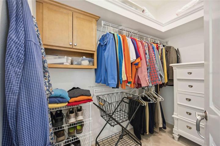 Huge primary bedroom walk-in closet... even more spacious than what appears.