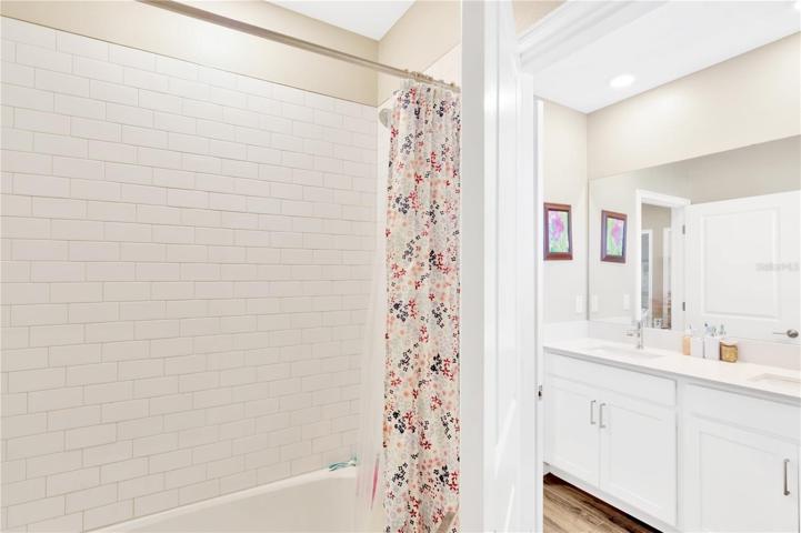 Upstairs hall shower