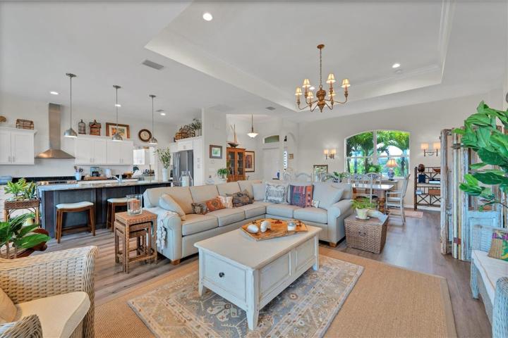 Living Room, Kitchen in the background & Dining Area in the background to the right.
