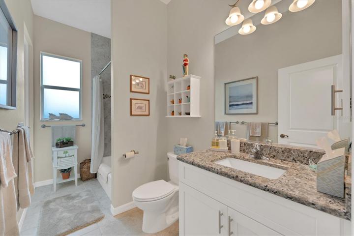 Guest Bath with tub & shower.