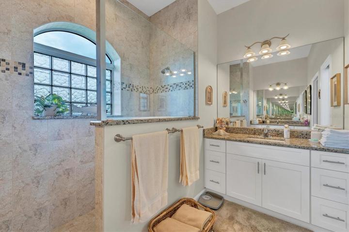 Walk in Shower in Master Bath.