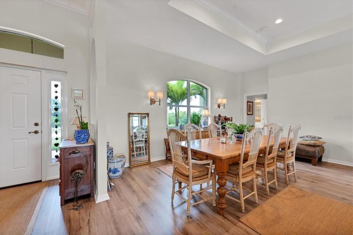 Dining Area. Main entrance to the left.