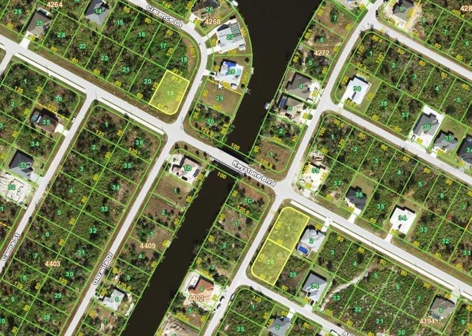 Location of all available lots.
