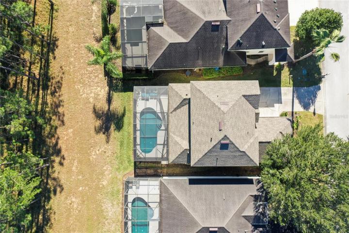 Aerial view of home