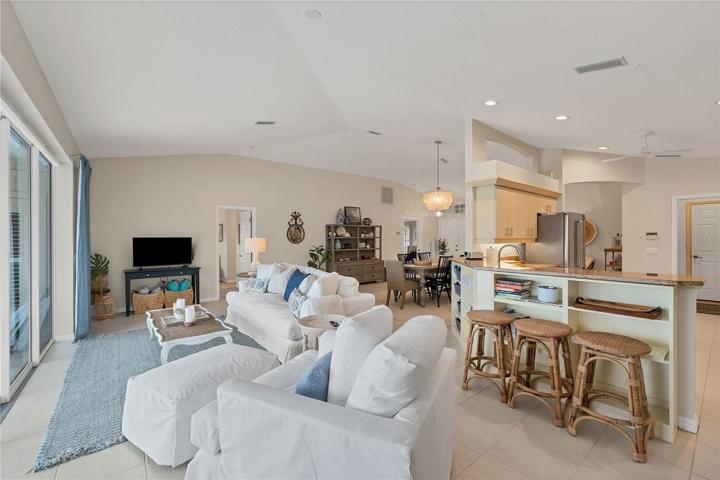 Living area takes advantage of the gorgeous views!