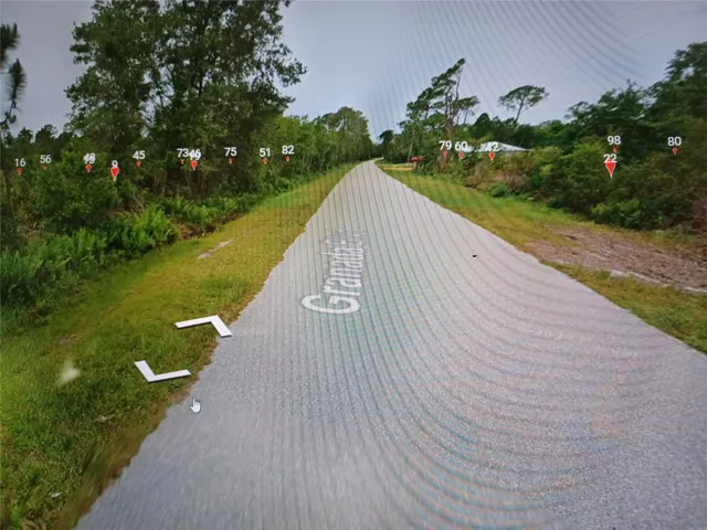 This is the paved road the lot is nearby.
