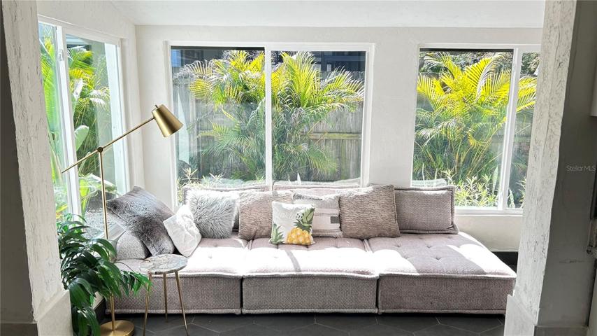 Tranquil retreat with Access to backyard.
