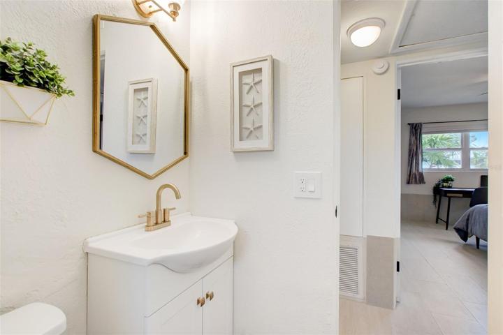 Throughly remodeled Bathroom.