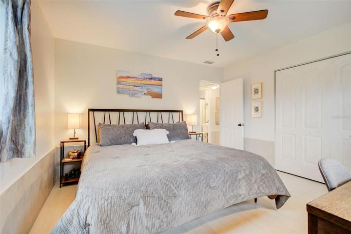 Primary Bedroom with King Size Bed
