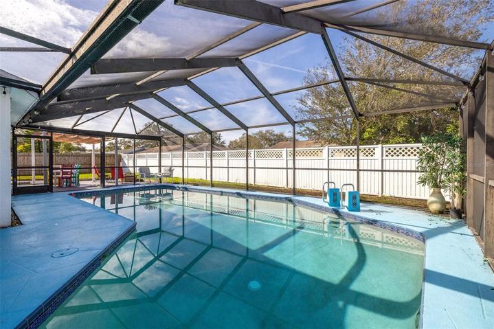 Screened in pool