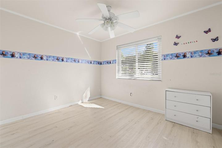 Second bedroom on opposite end of house from the master