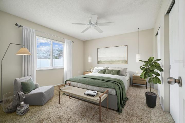 Primary Bedroom Virtually Staged
