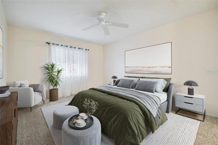 Secondary Bedroom Virtually Staged