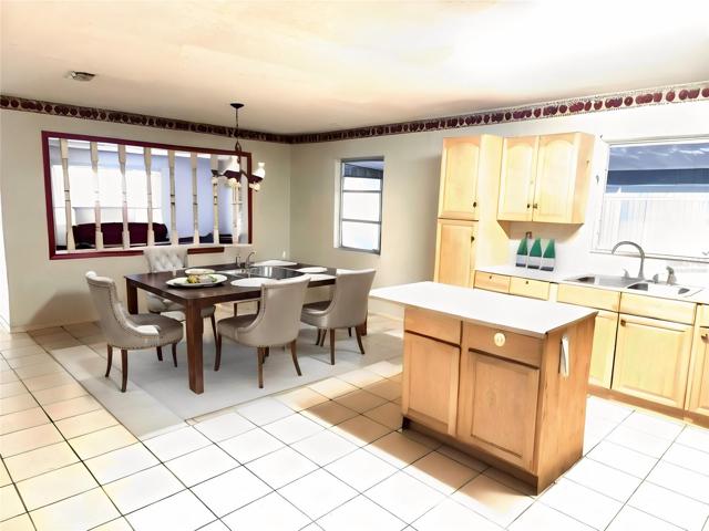 Virtually Staged Kitchen