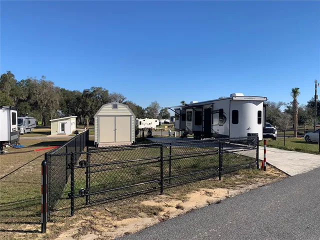 RV and shed not included but are for sale separately.