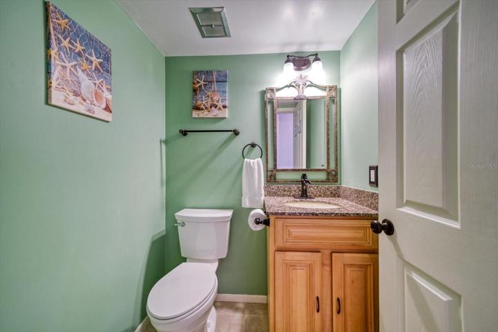 Half bath at entry
