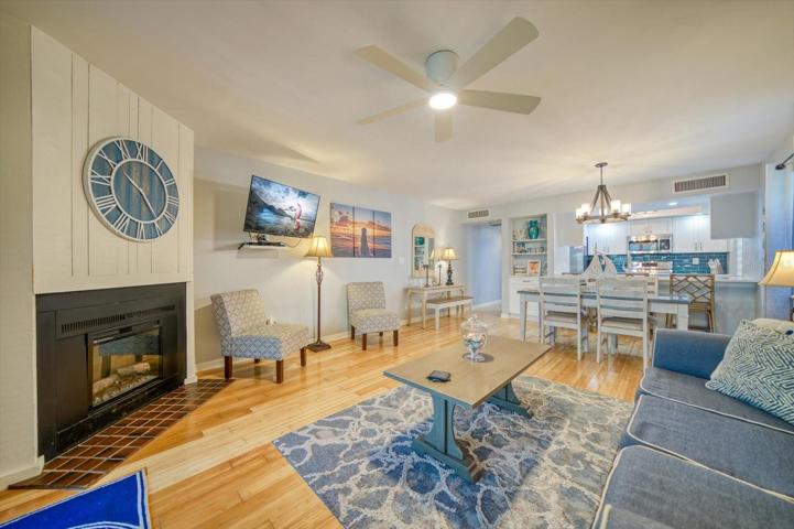 Open concept kitchen, living and dining space