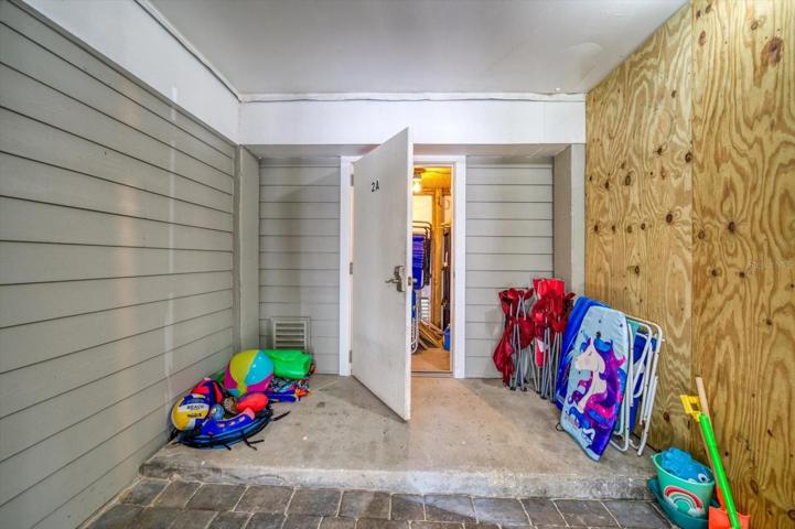 Storage within storage...you will find a 2nd lockable closet within the storage room
