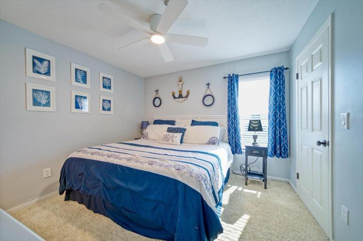 2nd bedroom has an oversized built in closet