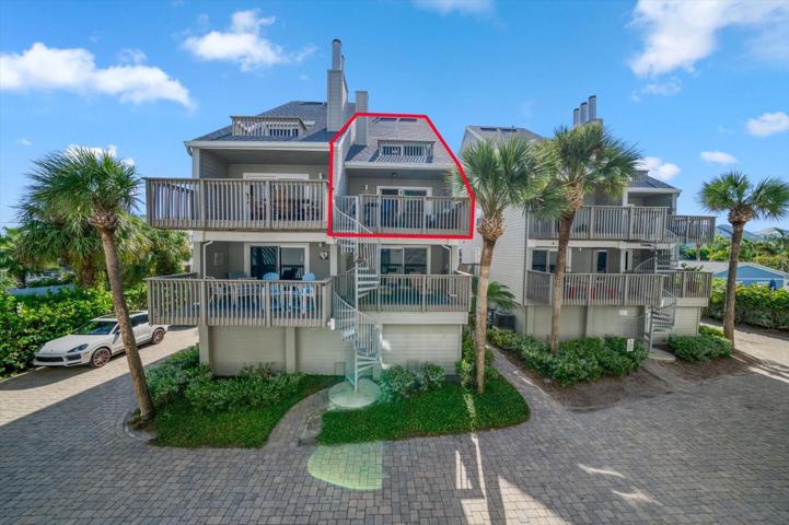 Spiral staircase for easy access down to the beach