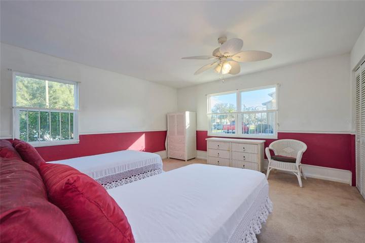 Plenty of natural light in the master bedroom