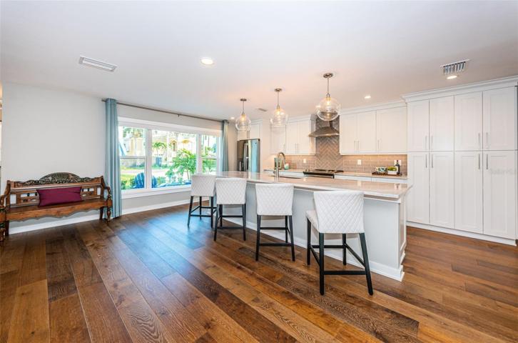 The natural light streams in this beautiful space.