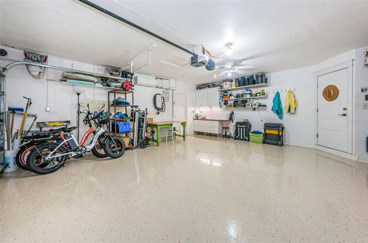 Immaculate garage with climate control via a mini-split.