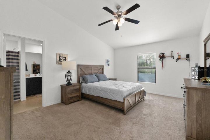 Owners suite featuring a walk-in closet, and ensuite bathroom.