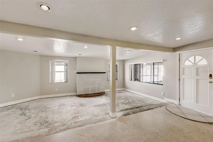 Living Room-Dining Room Combination with backyard access