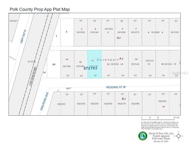 Plat Map provided by Polk County Property Appraiser