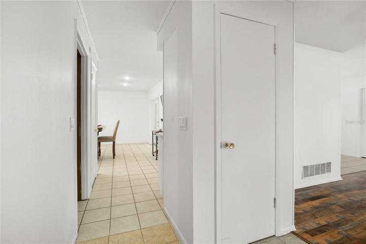 Large Foyer with a coat closet.