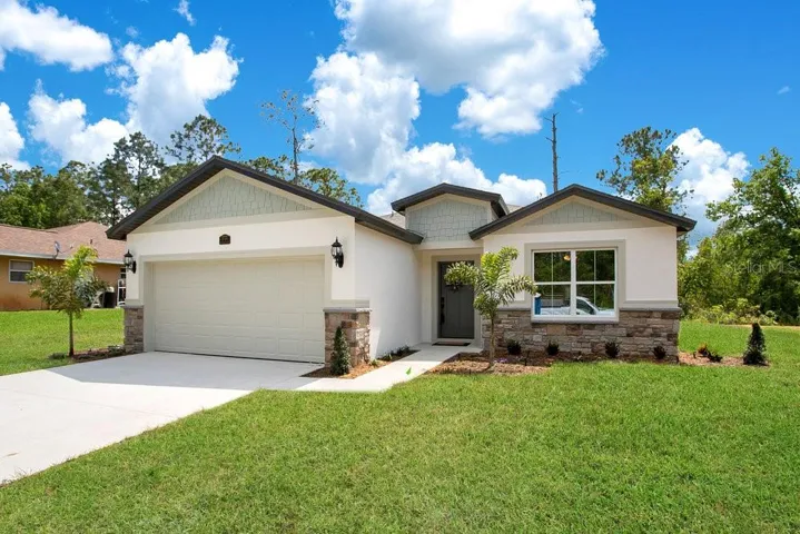 landscaped yard