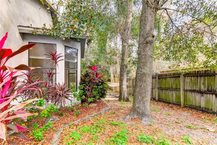Leading to the side yard space