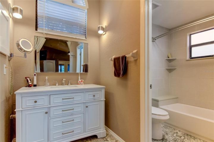 Updated master bathroom