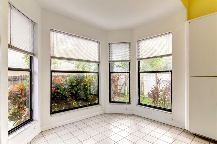 Breakfast nook for seating...