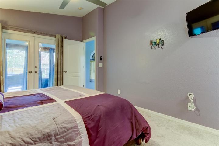 French door access to your enclosed bonus space