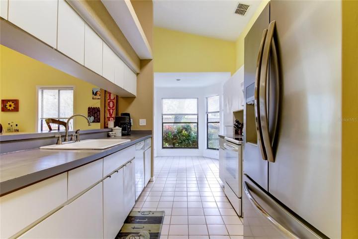 Galley Kitchen from hallway and laundry room