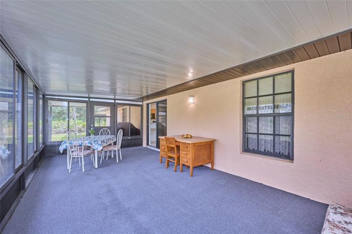 Enclosed patio