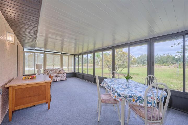 Screened patio