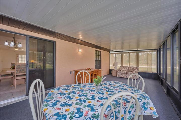 Screened patio