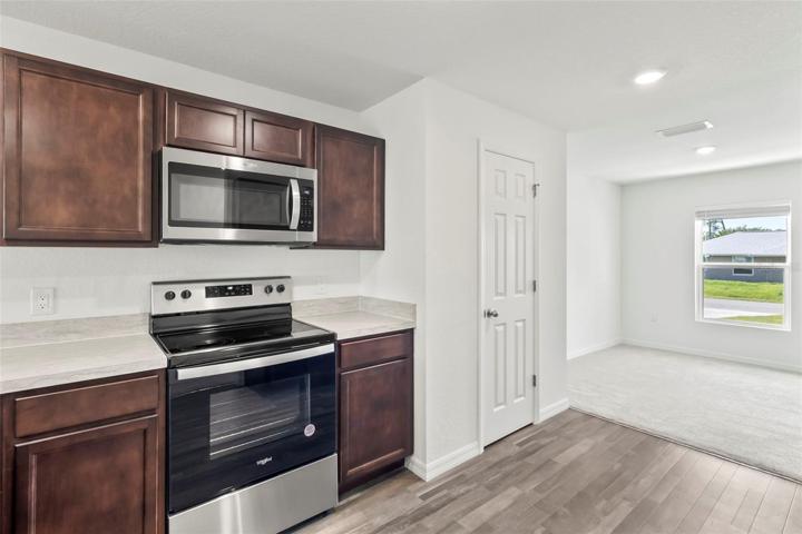 Kitchen - stove & pantry door